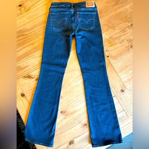 Levi’s 715 Bootcut Size 27, in Regular Blue Color.